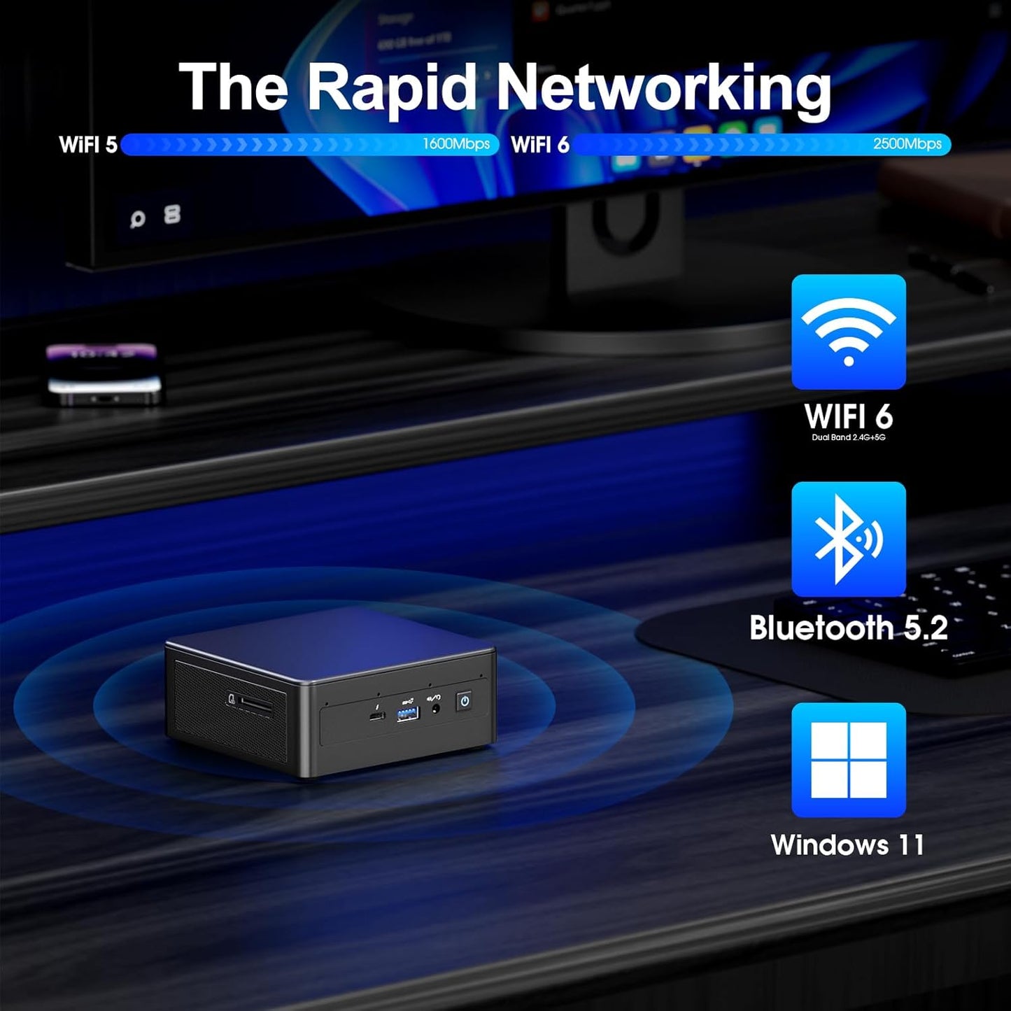 Intel NUC 11 Panther Canyon Mini-PC, NUC11PAHi7 32+1T
