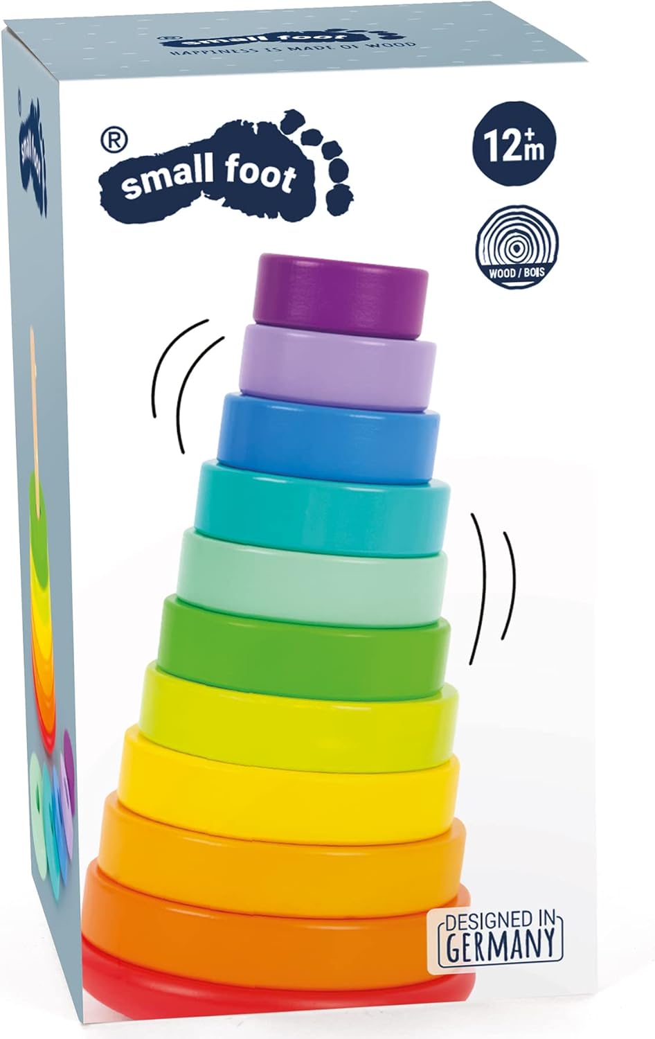 Stapelturm Steckspiel Regenbogen (ab 12 Monaten), Steckspiel