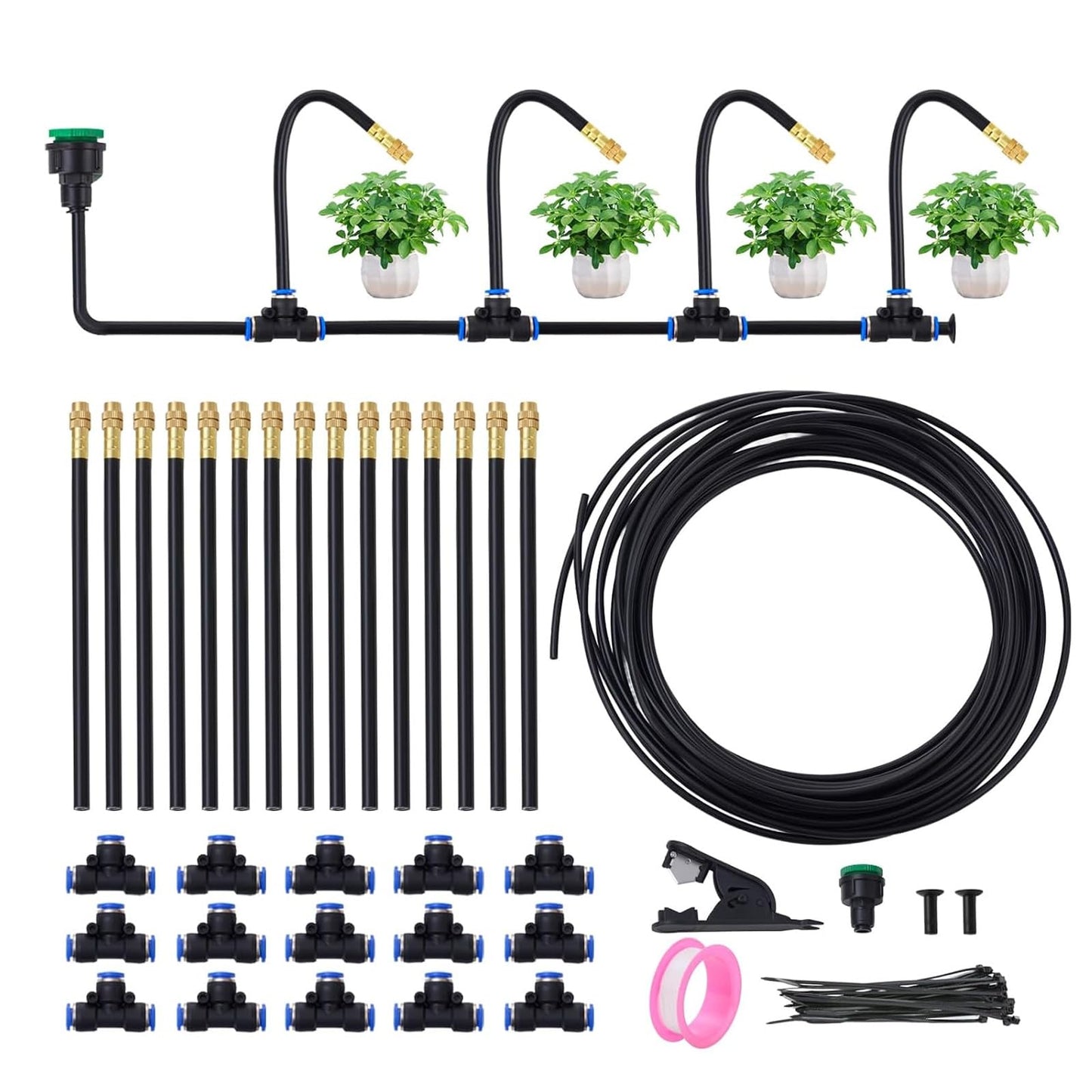 Automatisches Gartenbewässerungssystem mit 15 m Schlauch
