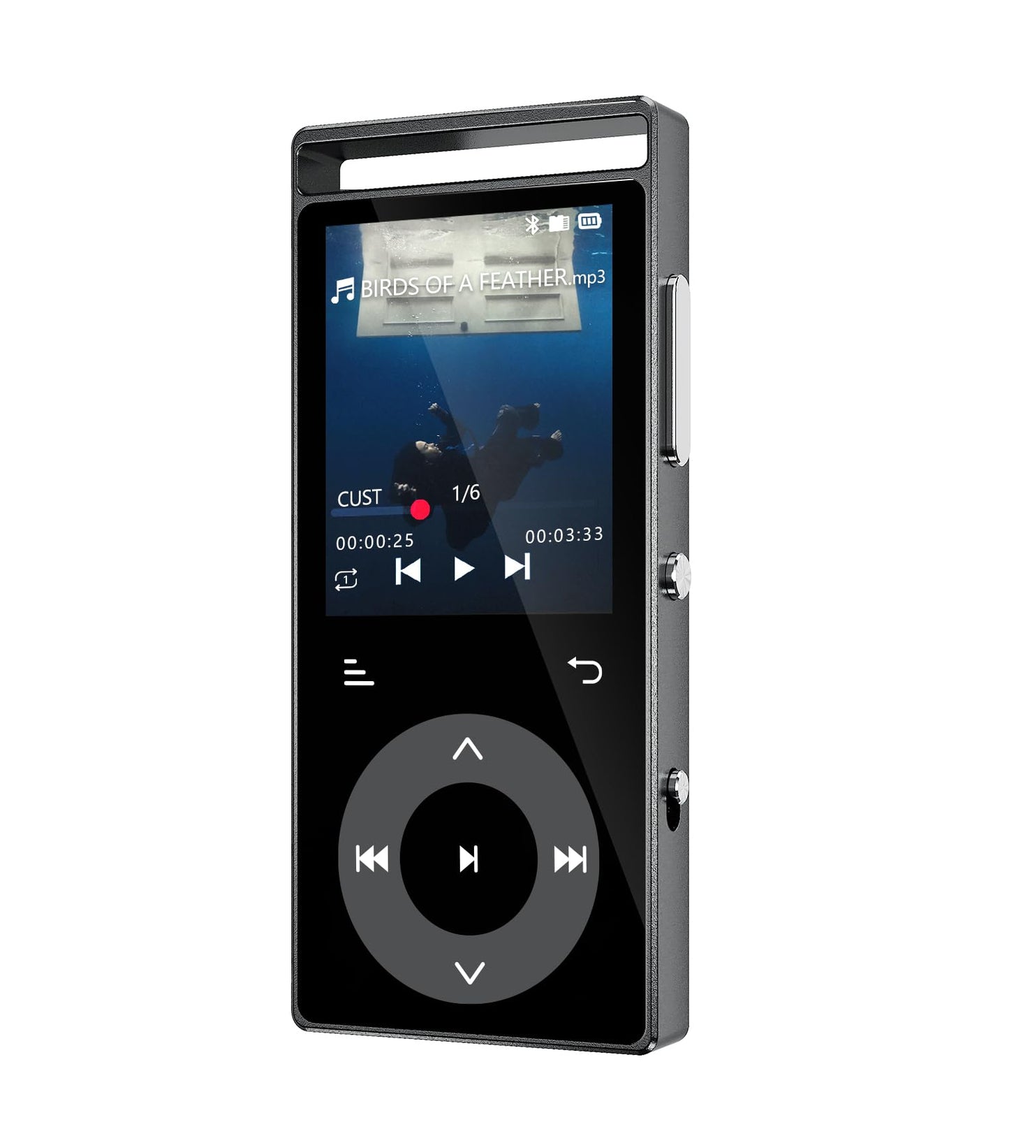 MP3-Player mit Touch-Tasten, schwarz