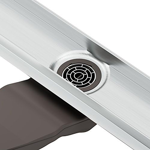 Extraflache Duschrinne 70cm mit Siphon, Länge: 70cm, Abgang Seite
