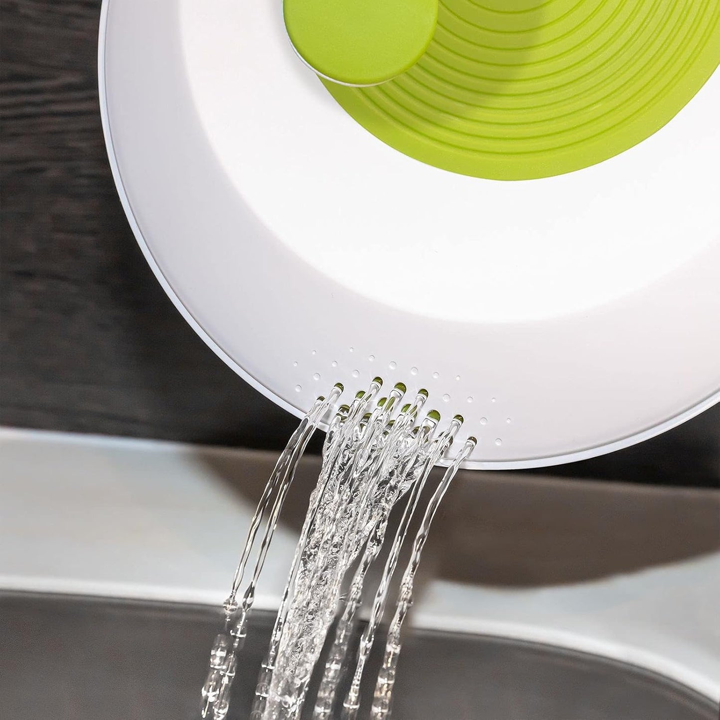 4-teiliges Salat-Set mit Schleuder und Dressingshaker