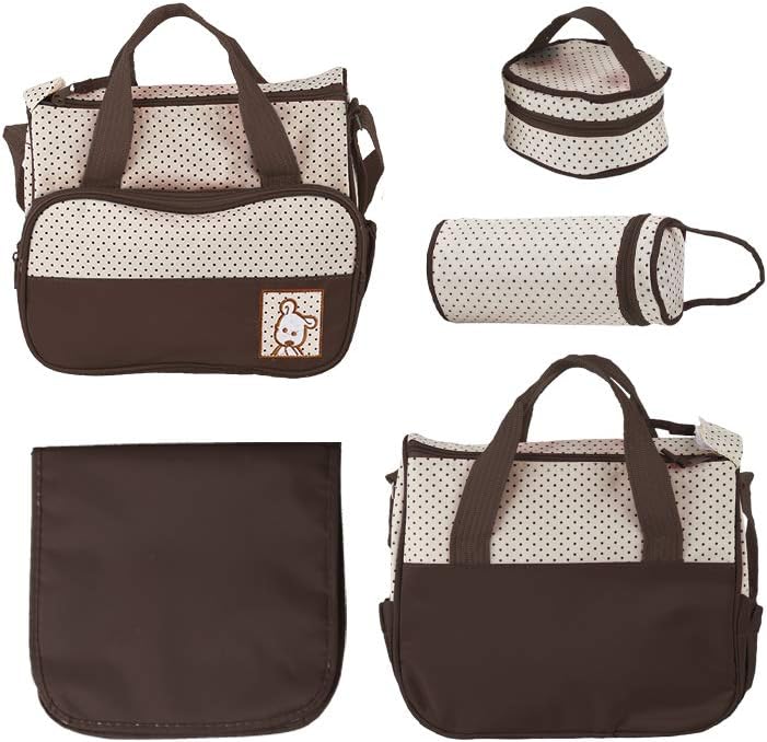 Wickeltaschen-Set, Schwarz