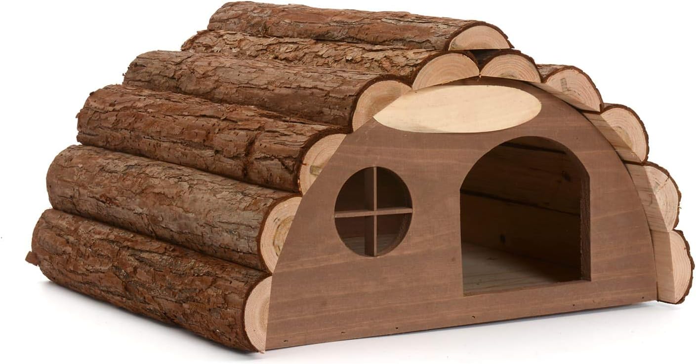 Holzhaus für Igel oder Meerschweinchen
