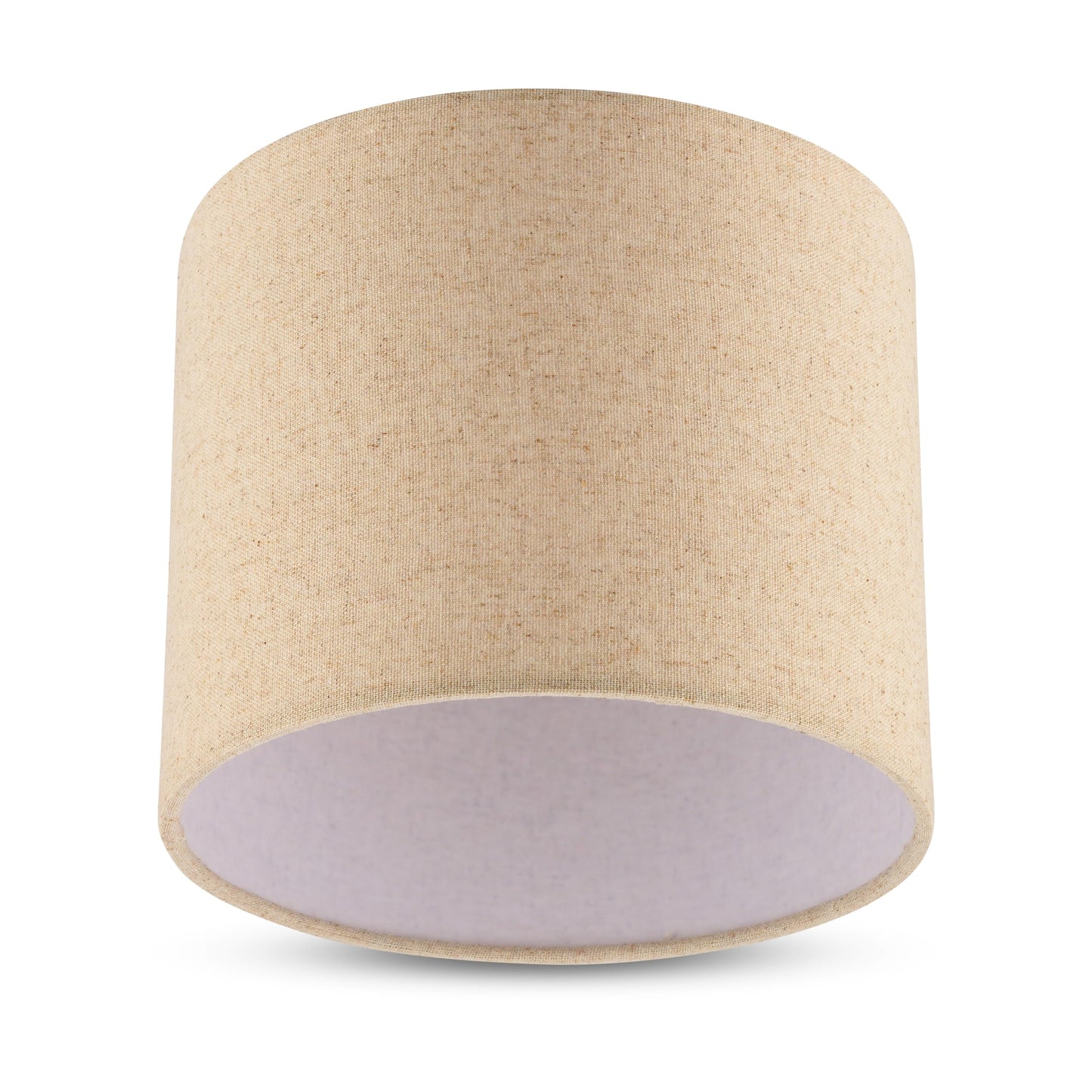 Lampenschirm aus Leinen für E27 Fassung, Ø 20cm Taupe-1