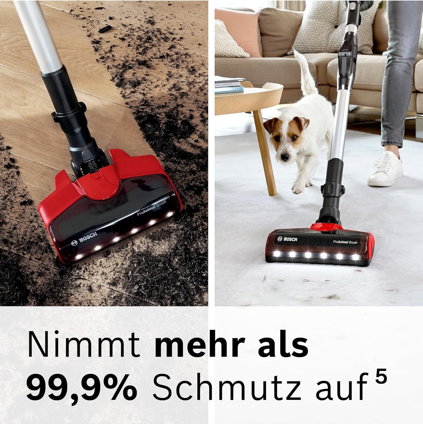Akku-Staubsauger Unlimited 7 ProAnimal, für Tierbesitzer Tornadrot