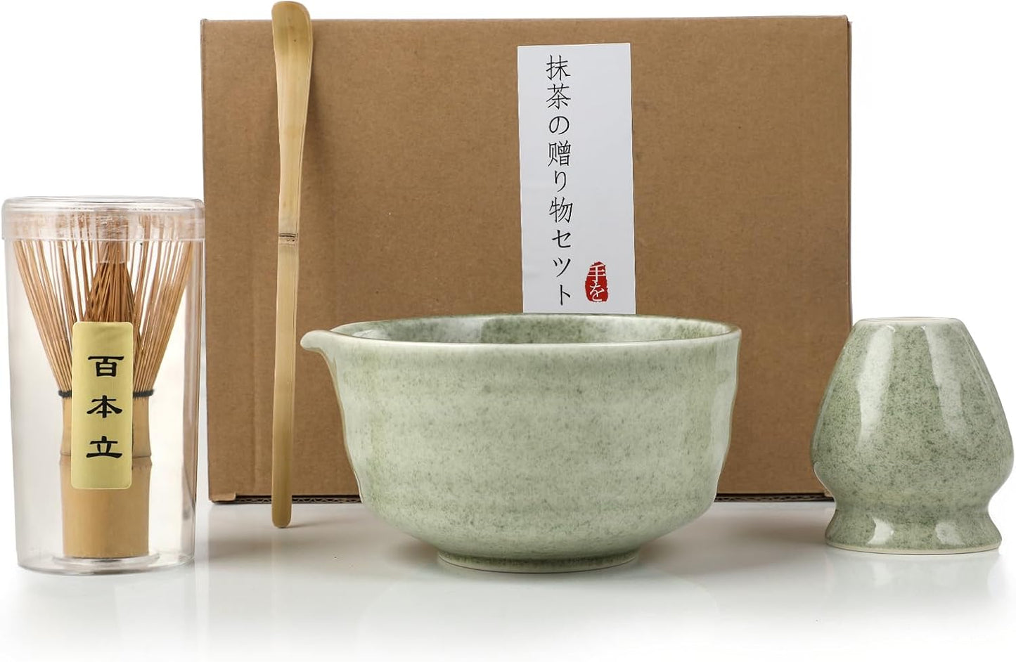 4-teiliges Matcha-Tee Set, Vert Menthe