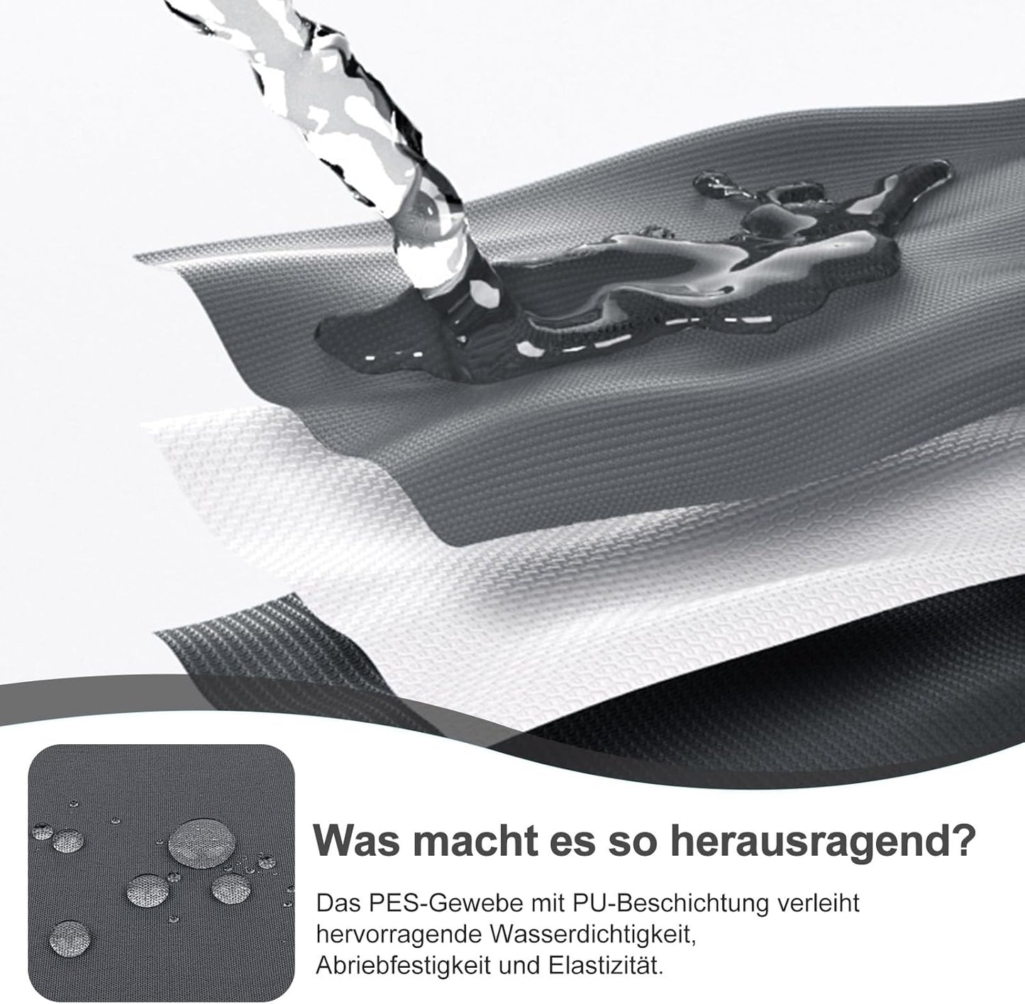 Wetterfester Balkonsichtschutz, 1x6m Anthrazit