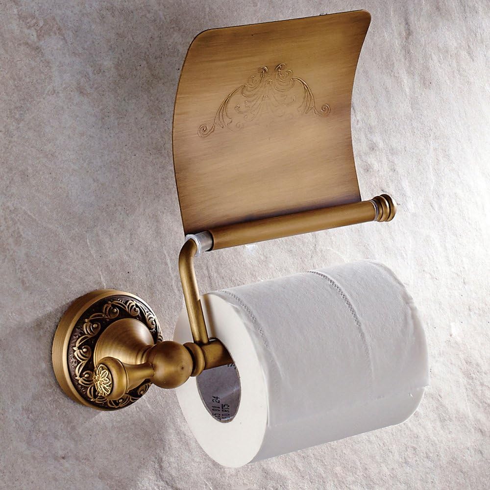Retro Toilettenpapierhalter aus Kupfer, Antikes