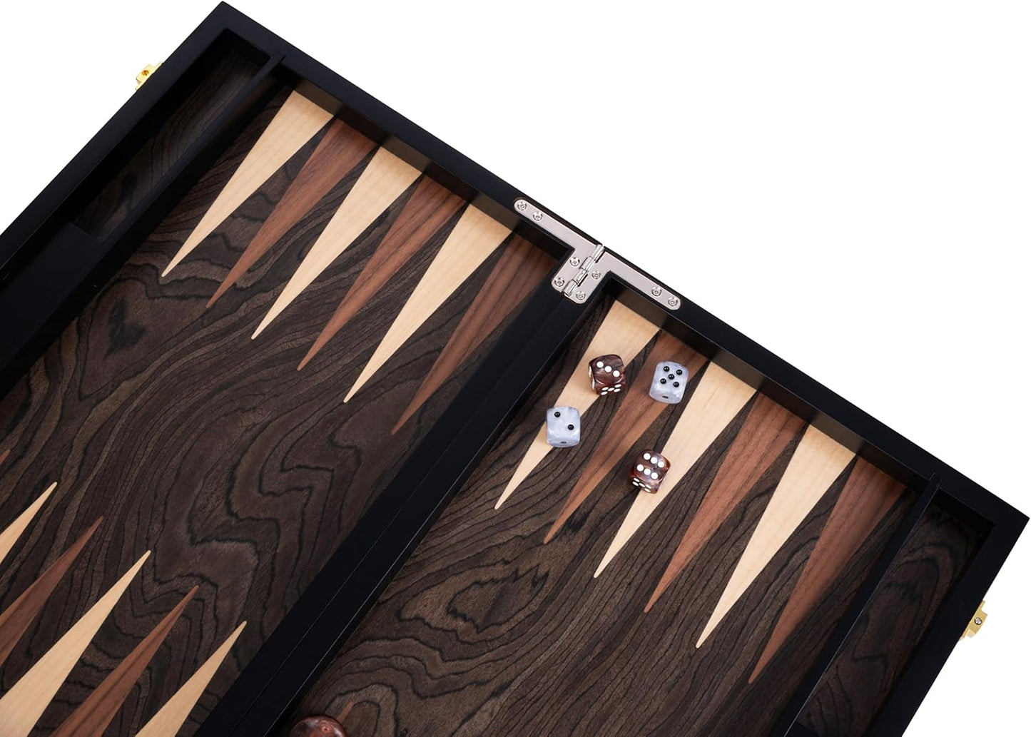Luxus-Backgammon-Set Rosenholz, 18 Zoll Rosenholz