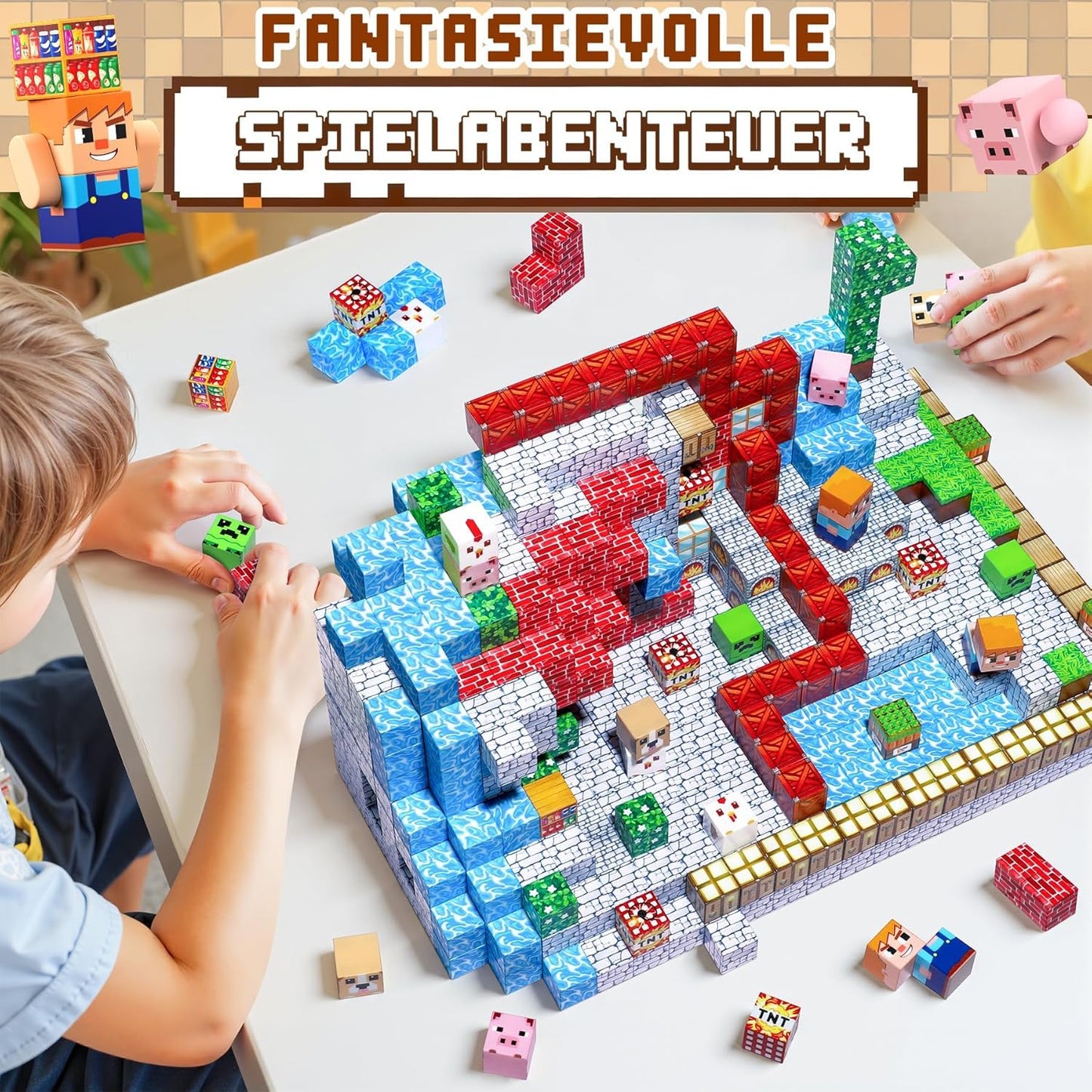 Magnetisches Baustein-Set, A-108 Teile