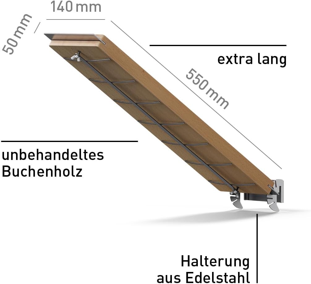 Flammlachsbrett, Flammlachs mit Halterung