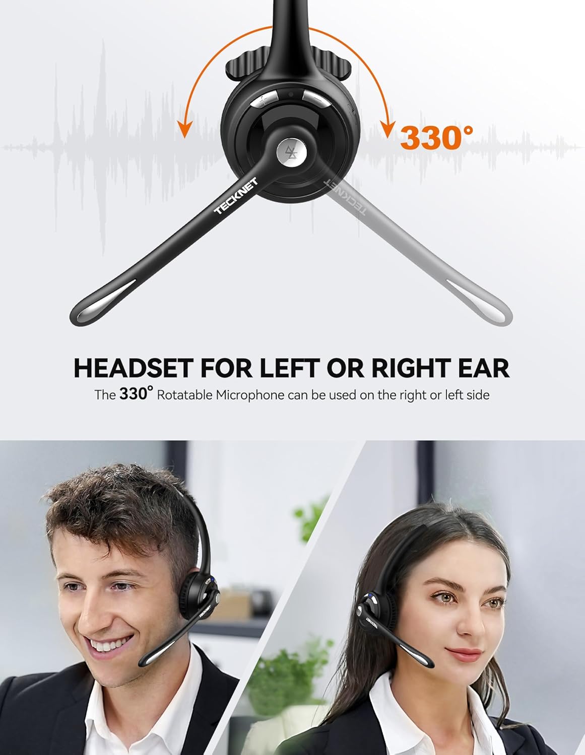 Bluetooth Headset HS004 mit Rauschunterdrückung, Black Bluetooth
