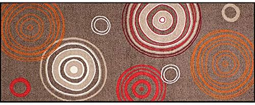 Schmutzfangmatte Kaiserslautern, 80x200 cm Braun/Rot