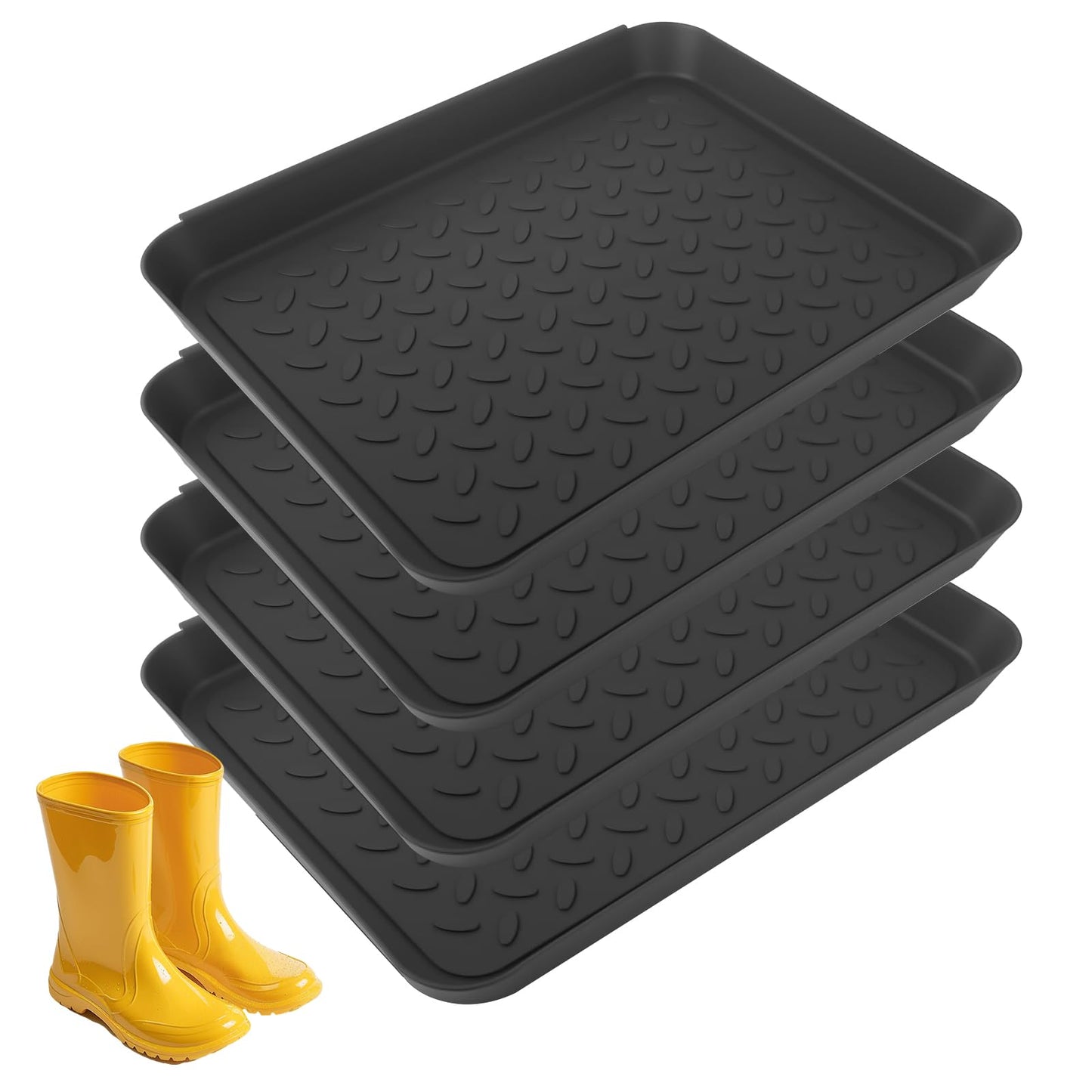 4er-Set Schuhabtropfschalen