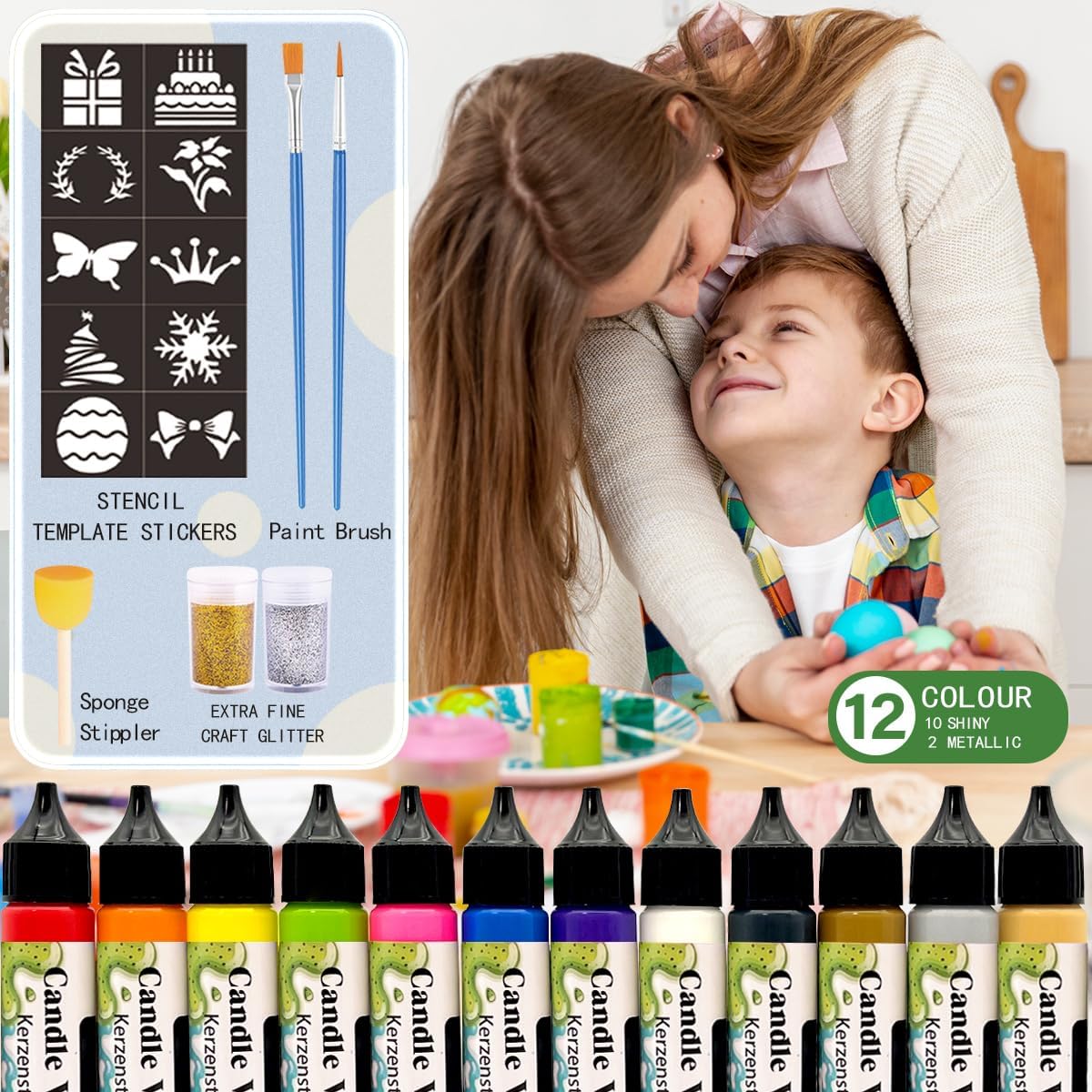 12er-Set Kerzenstifte