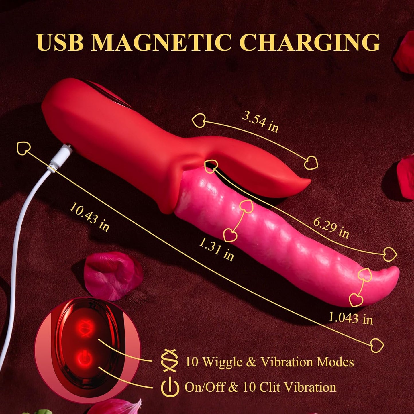 3-in-1 Vibrator für Frauen mit 10 Funktionen, Vibratorensets für frauen