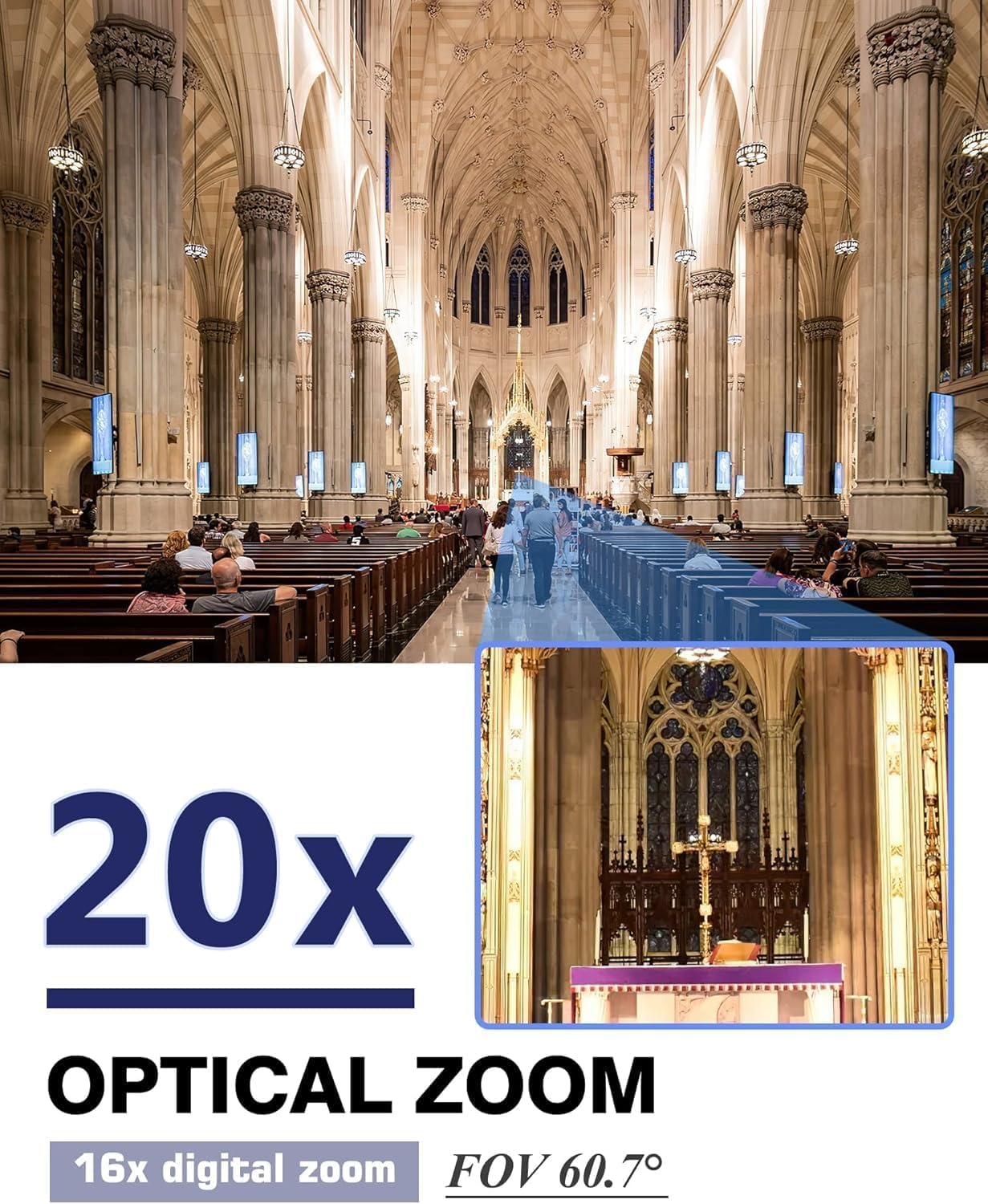 NDI PTZ Kamera 20x Zoom mit KI-Tracking 1080P, 20x NDI SDI Kamera KI-Tracking