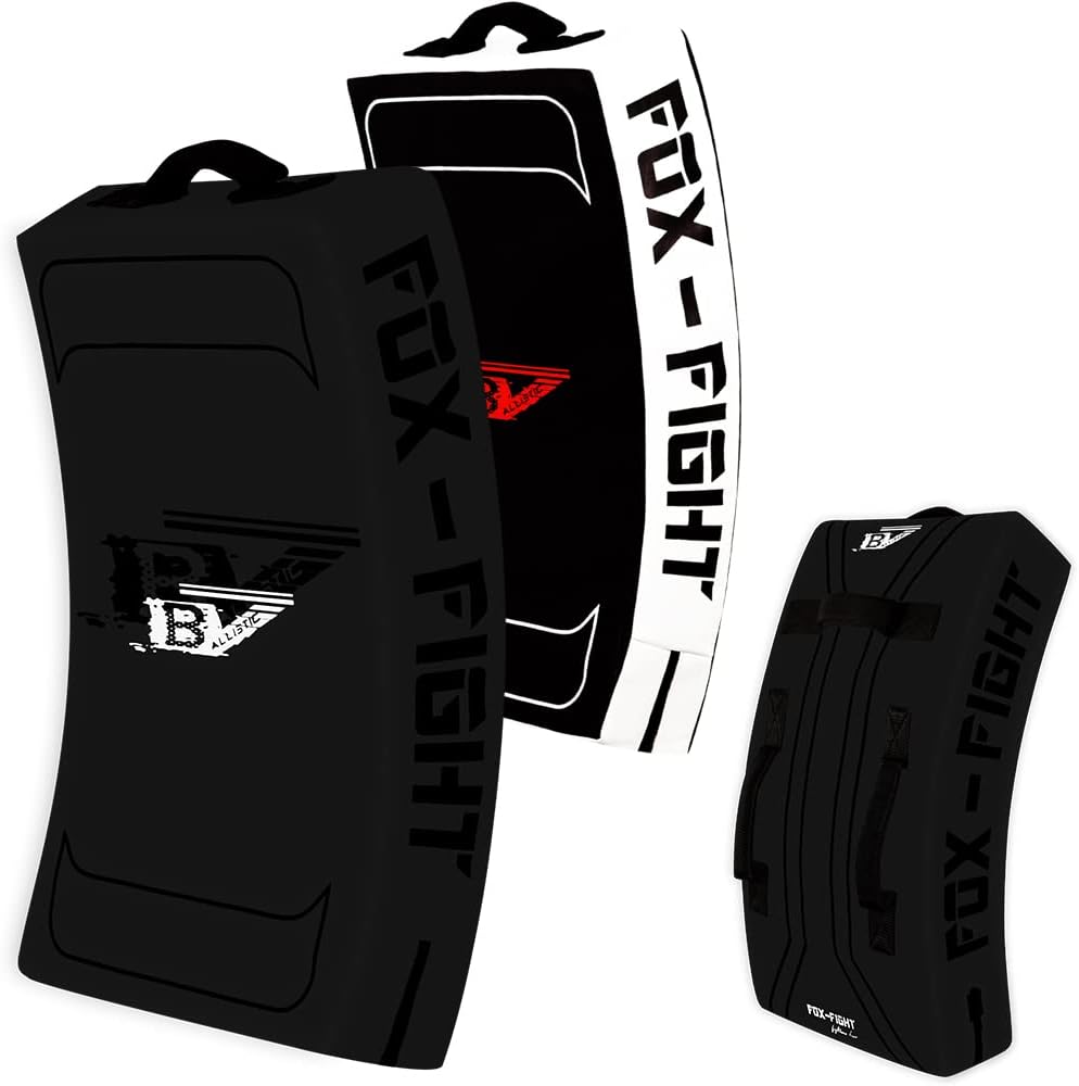 Kick-Schlagschild für Kampfsport, schwarz/weiss