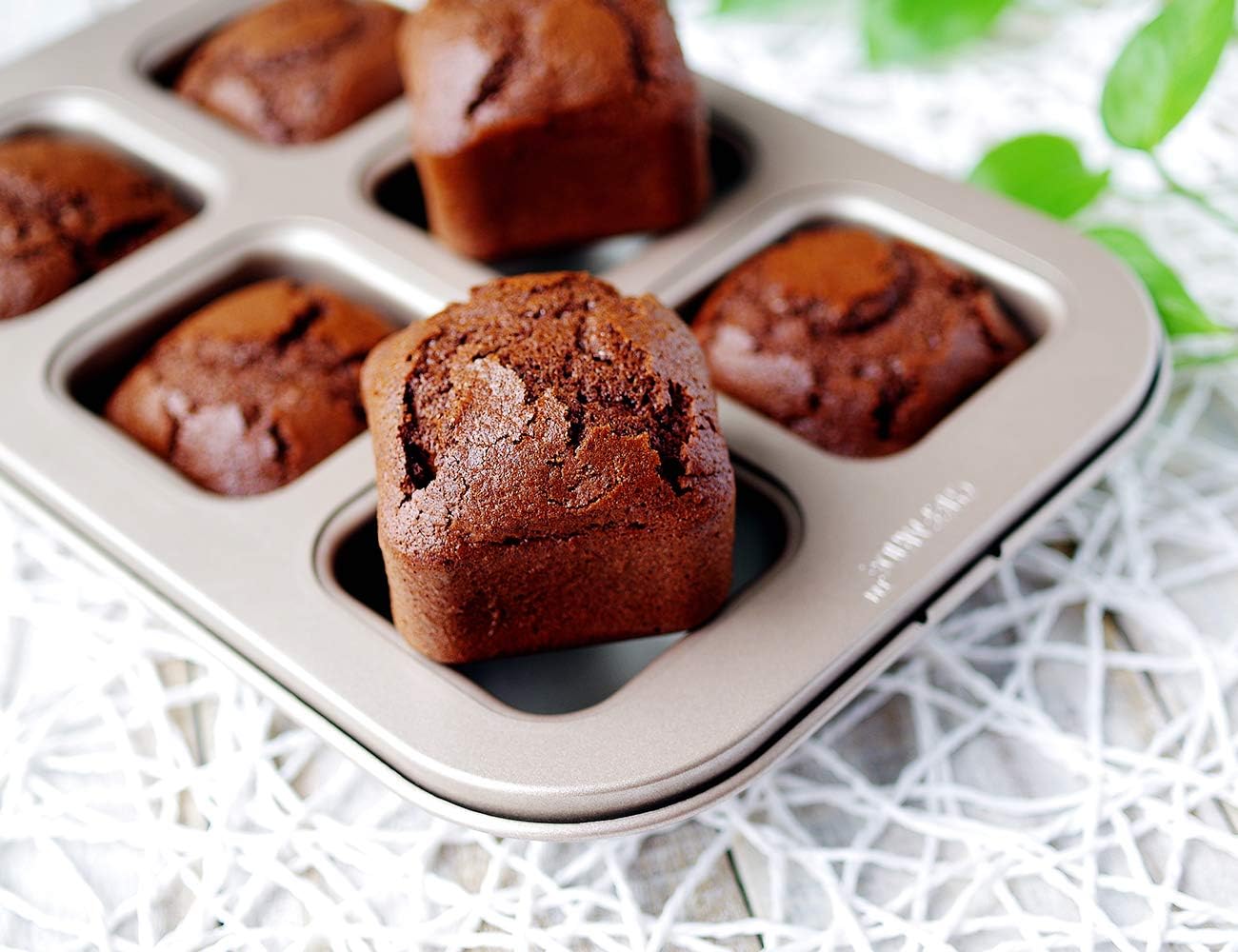 Brownie-Kuchenform, 6-tassen Platz Brownie