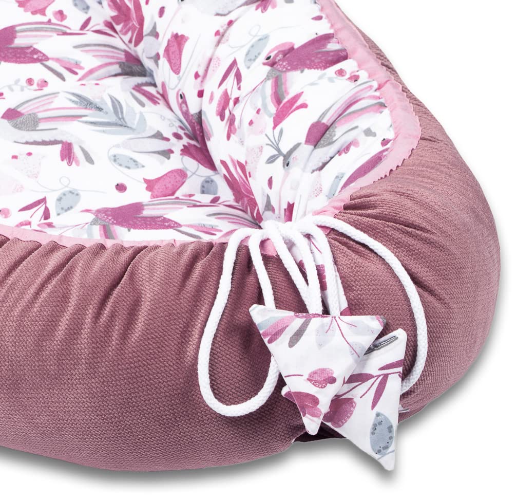 Babynestchen Hummingbird mit antiallergischer Füllung, Hummingbird Old Rosa