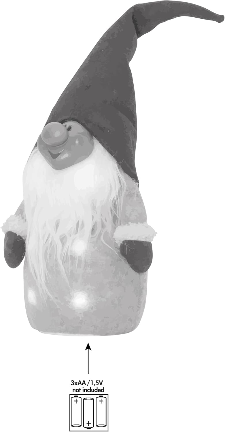 LED Weihnachtsdeko Wichtel, Rot 40 cm Wichtel
