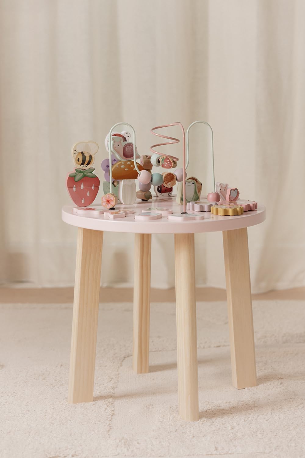 Holz-Aktivitätstisch Fairy Garden rosa