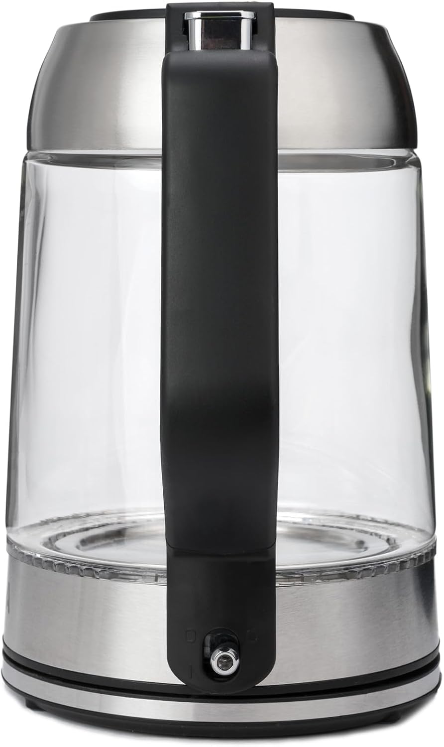 Wasserkocher mit LED-Beleuchtung, Schwarz + Silber Sn0617l-12
