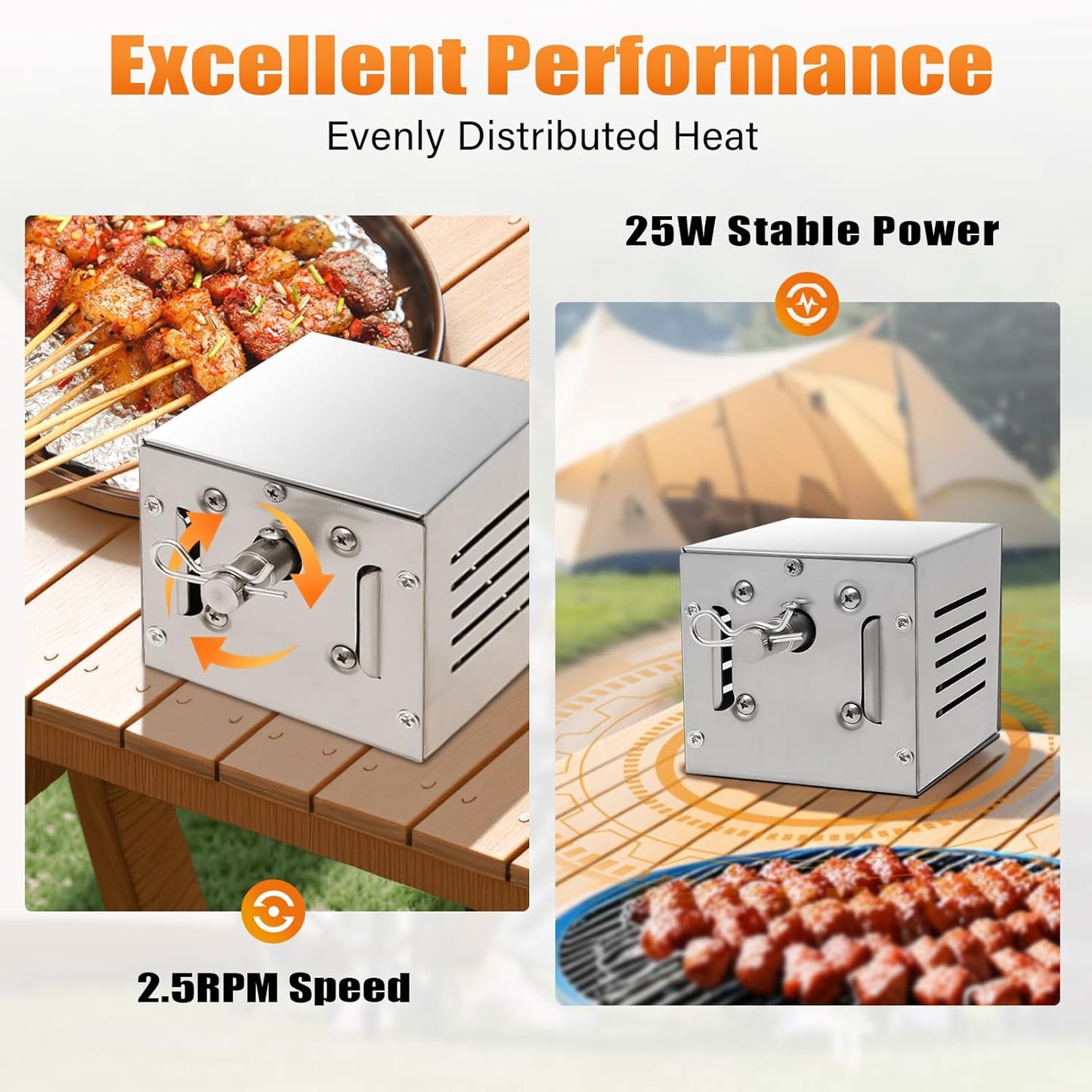 Grillmotor für Spiessbraten bis 100 kg