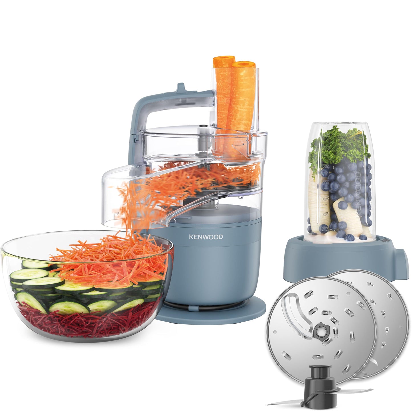 Multipro Go, Mit Standmixer-Aufsatz, 900W Blau