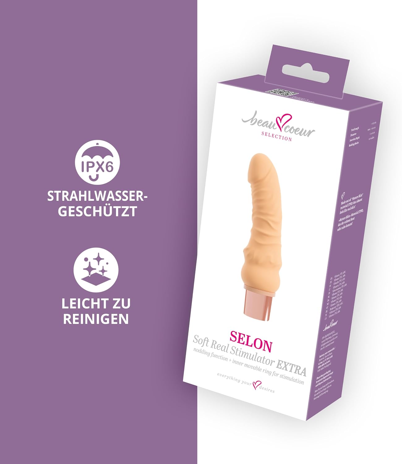 Selon Naturvibrator mit 10 Massage-Modi