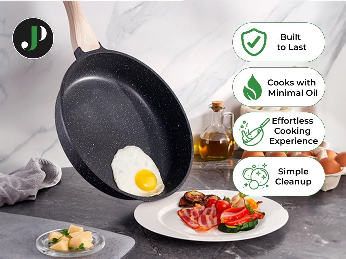 Induktions-Kochgeschirrset (14-teilig) ohne PTFE/PFOA, Black