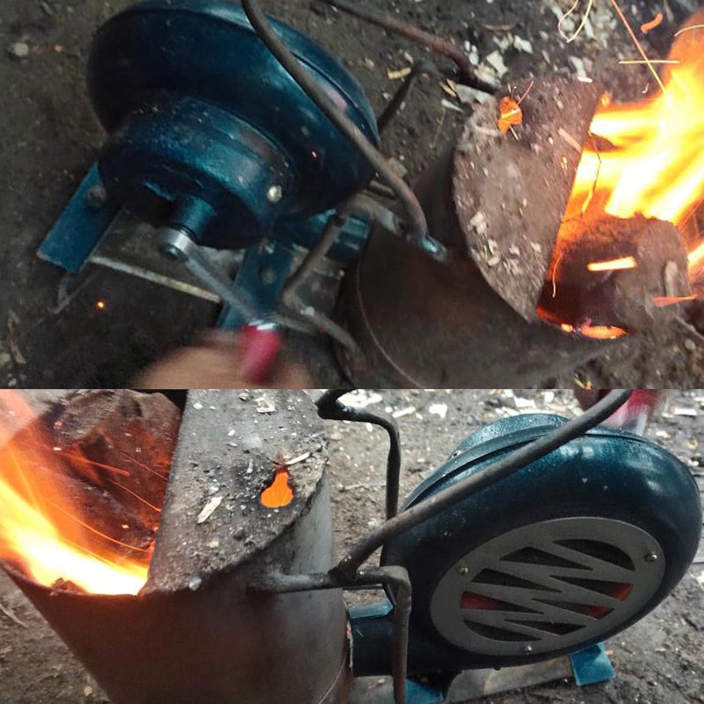 Handkurbelgebläse für Grill & Outdoor-Einsatz