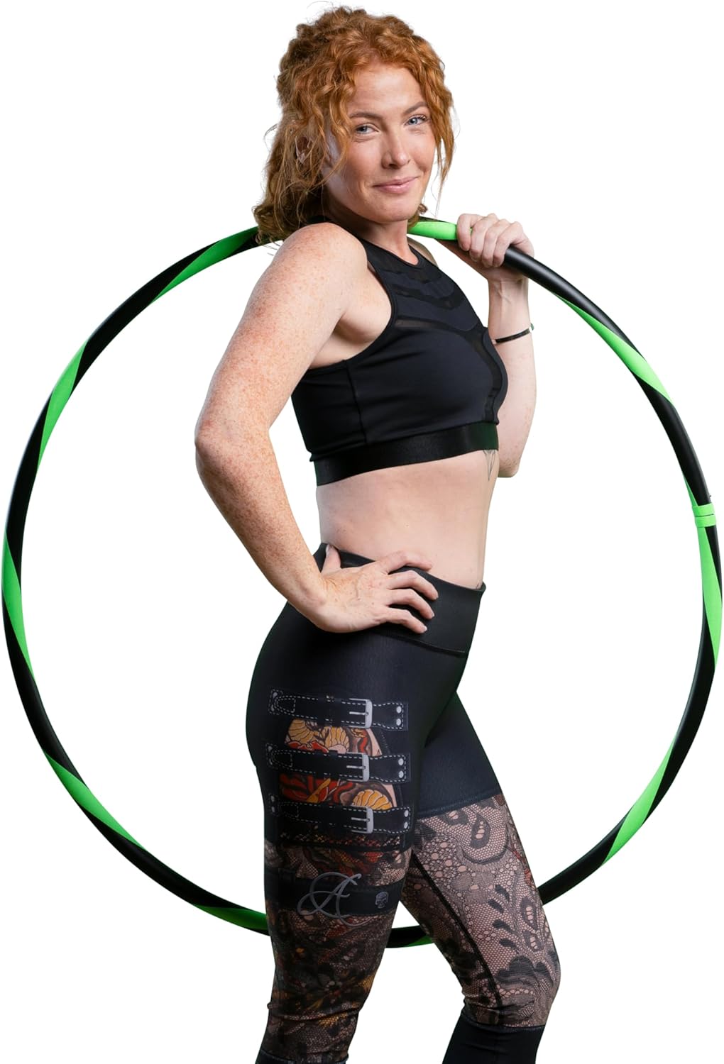 Hula Hoop Reifen für Erwachsene, Ø105cm Neon Grün