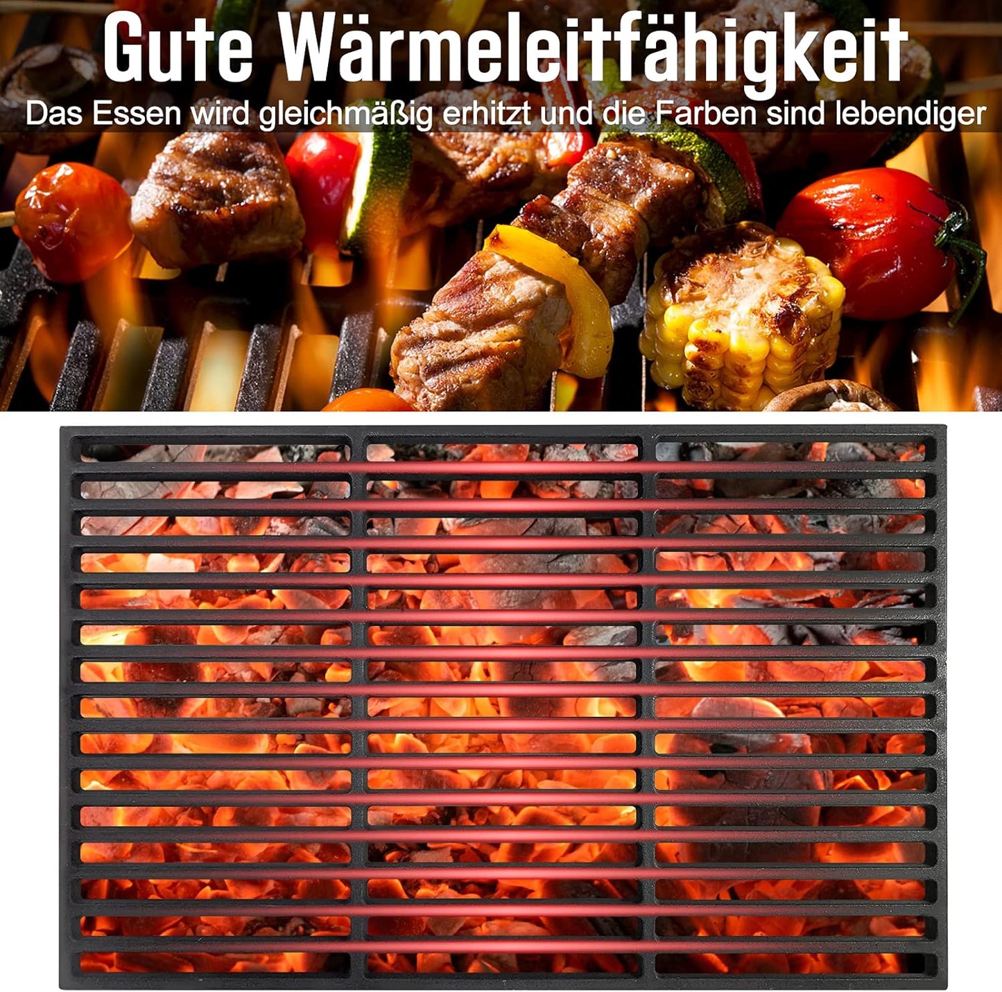 Grillrost Emailliert, 54 x 34 cm