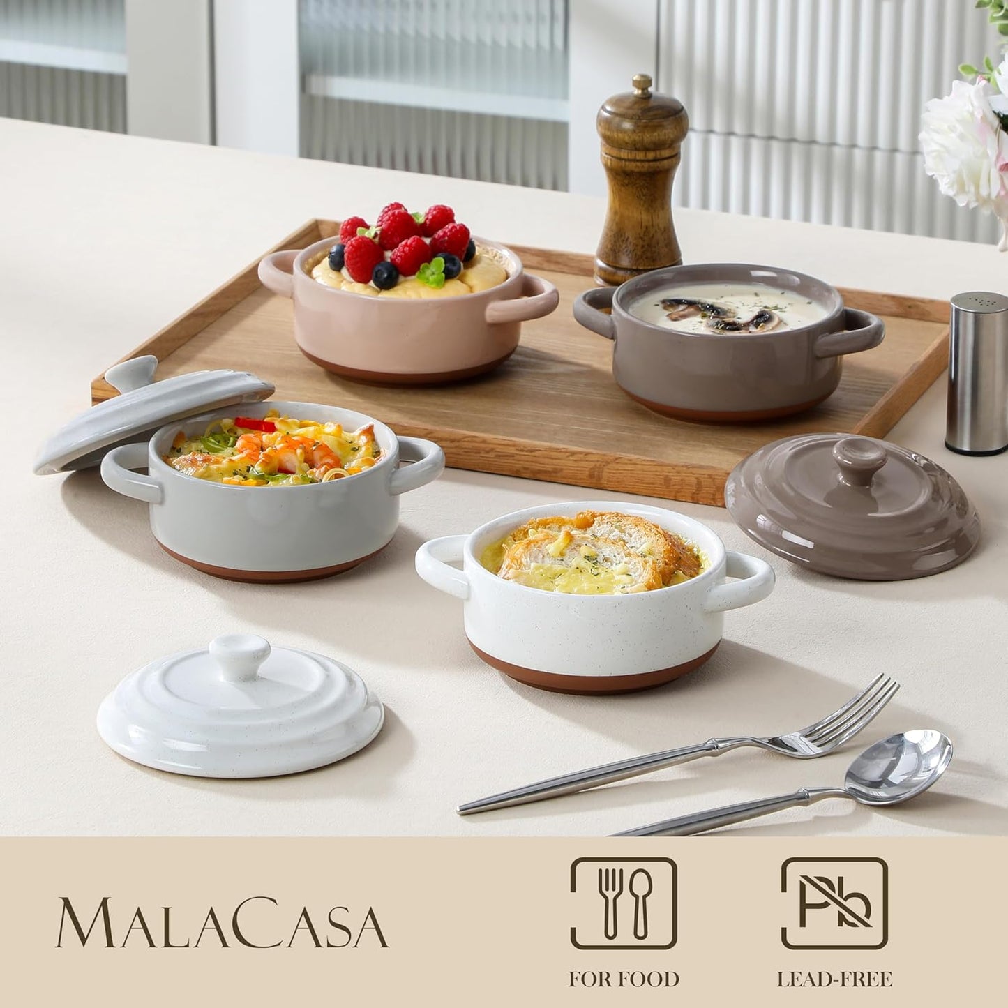 Mini Cocotte Auflaufform-Set, multi-color