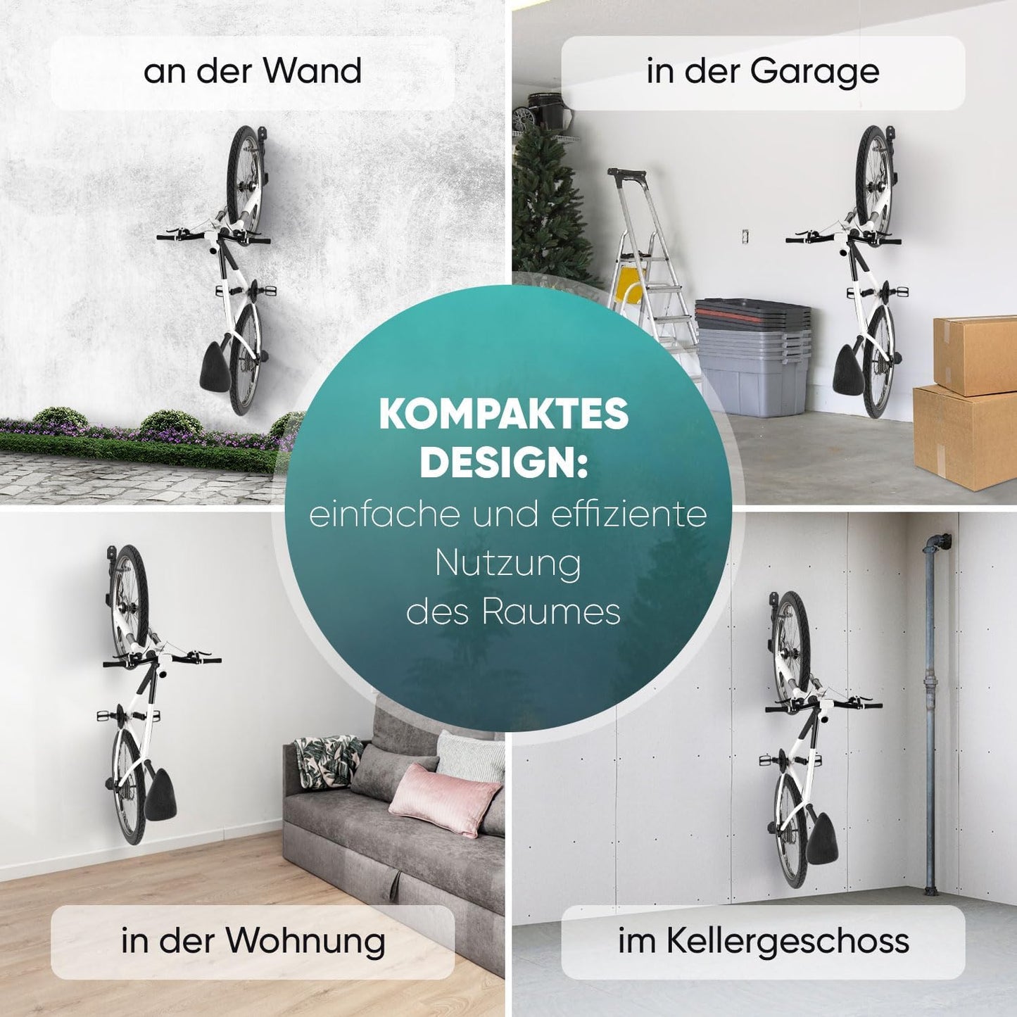 Vertikale Velo Wandhalterung, Vertikale Fahrradhalterung Wand