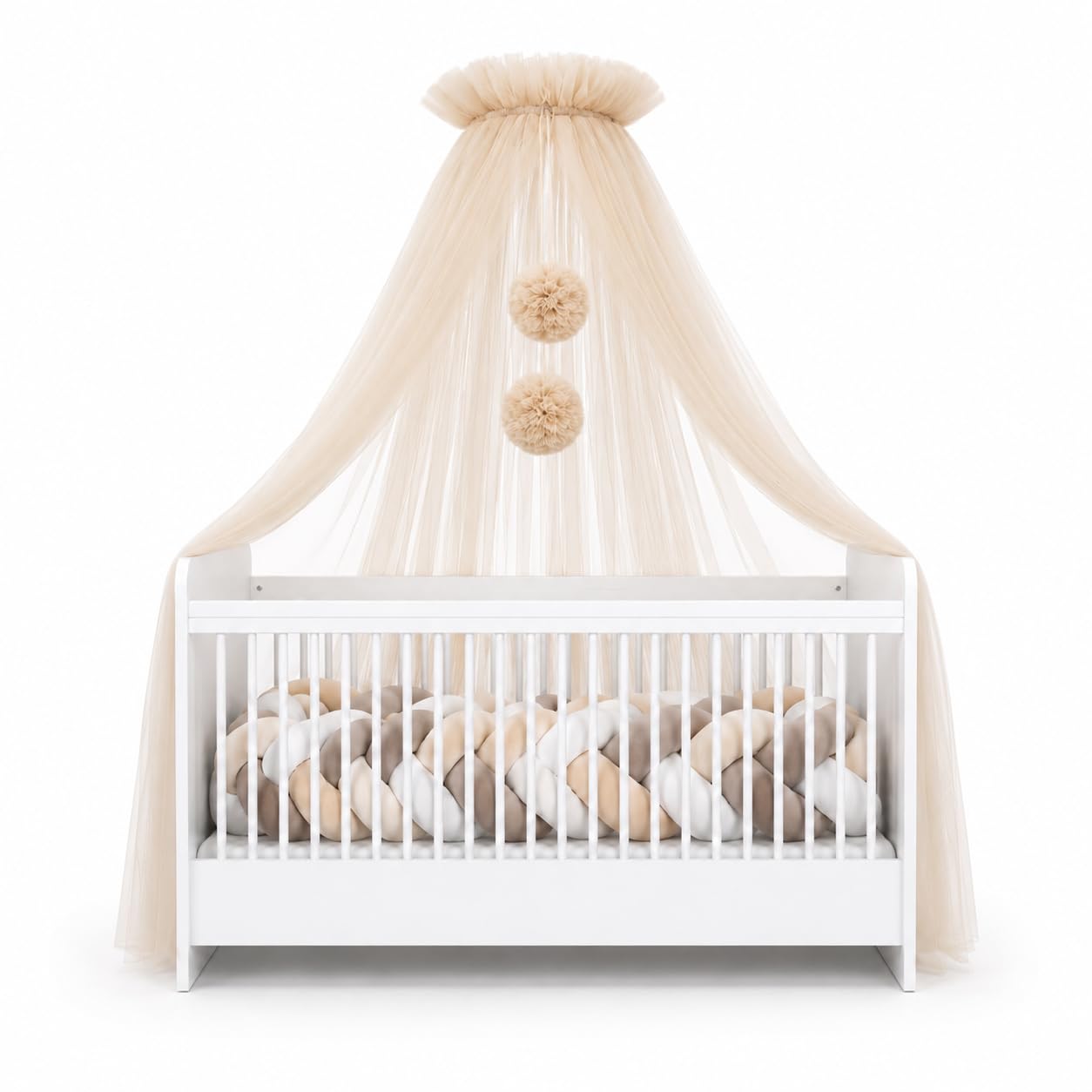 Betthimmel für Babybetten, Nude