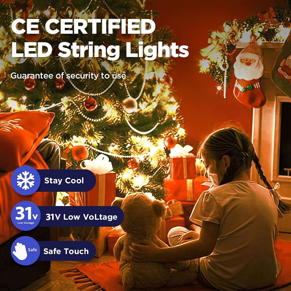 LED Lichterkette, Warmweiss|50M+2000LED