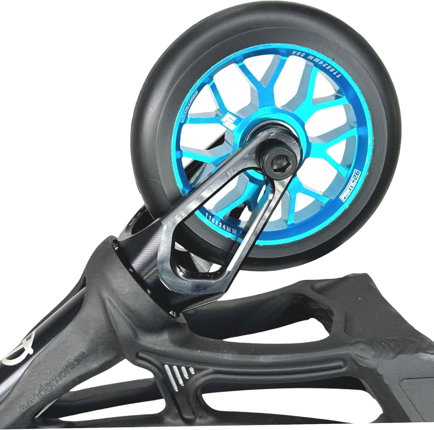 Spy7 Stunt Scooter Rolle, Türkis/Pu Schwarz