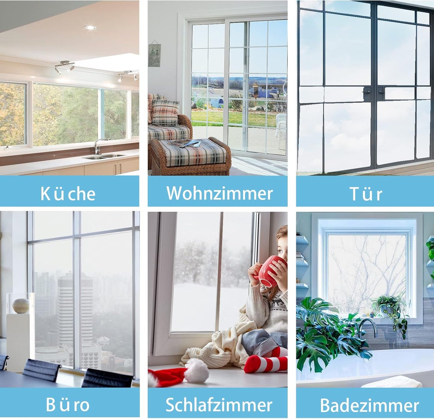 Reflektierende Fensterfolie, 90 x 400cm / Silber