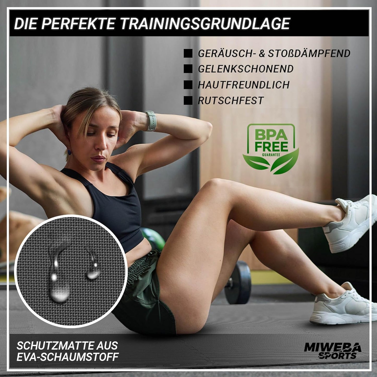 Bodenschutz-Puzzlematte BS100, Grau