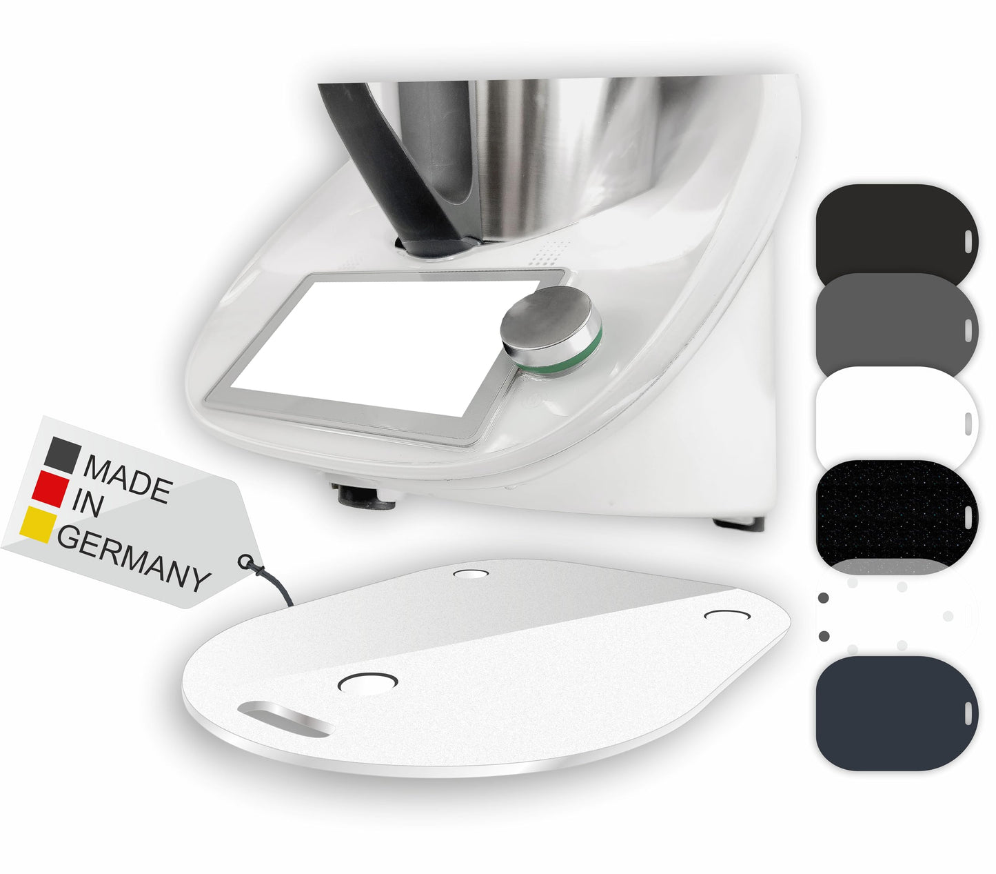 Gleitbrett für Thermomix, Weiss Matt / Satin