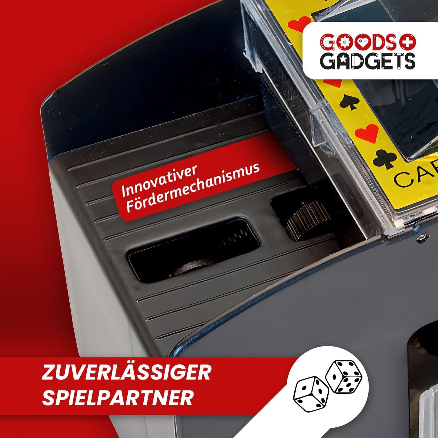 Automatische Kartenmischmaschine für 4 Decks