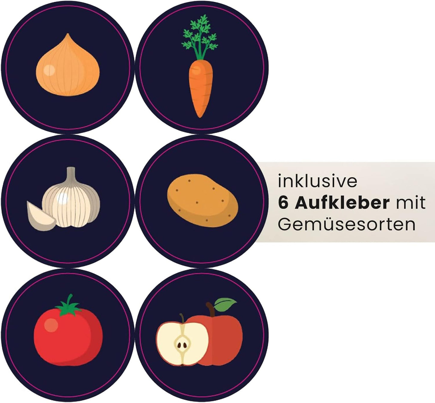 Kartoffel Aufbewahrungsbox-Set (2 Stück), Grün