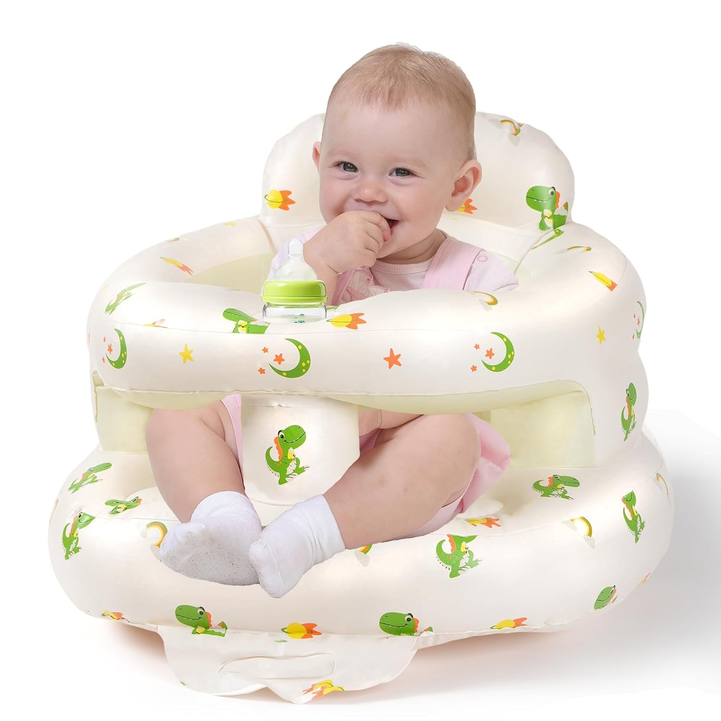 Aufblasbarer Babysitz ab 3 Monaten mit Luftpumpe