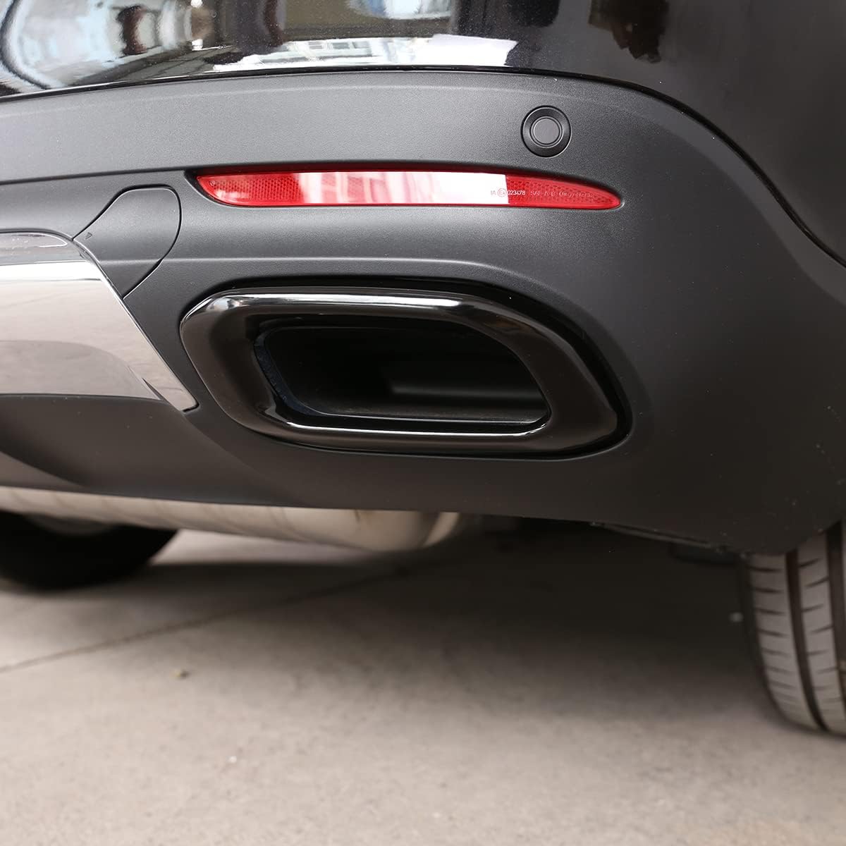 Auspuffrohr Heckabdeckung für Mercedes-Benz GLE/GLC/GLS, Dunkles Schwarz