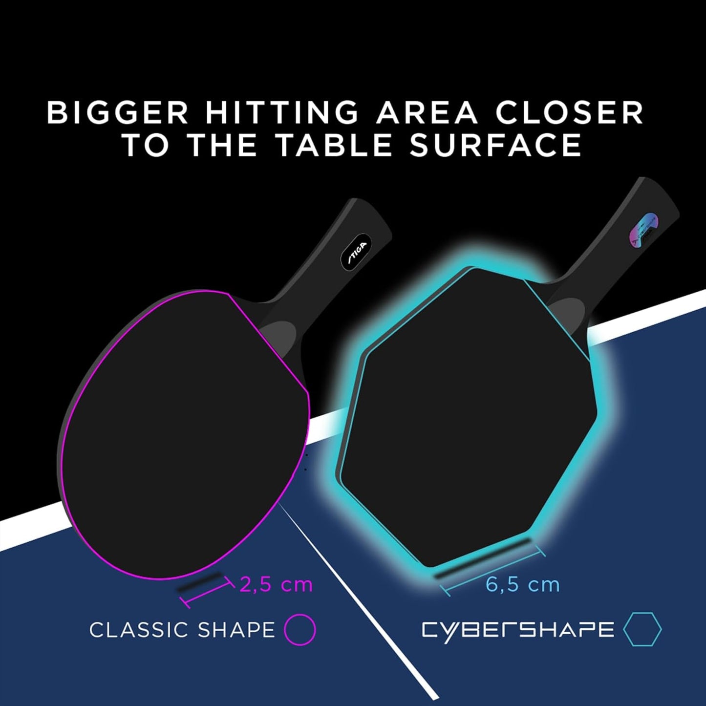 Cybershape Carbon CWT Tischtennisholz, Konkav Master