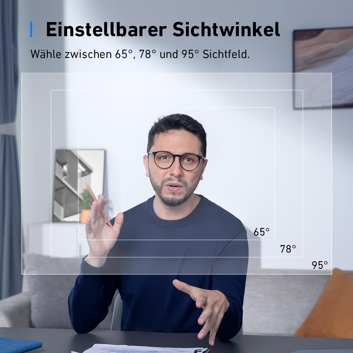 4K Webcam mit KI-Autofokus & Geräuschunterdrückung