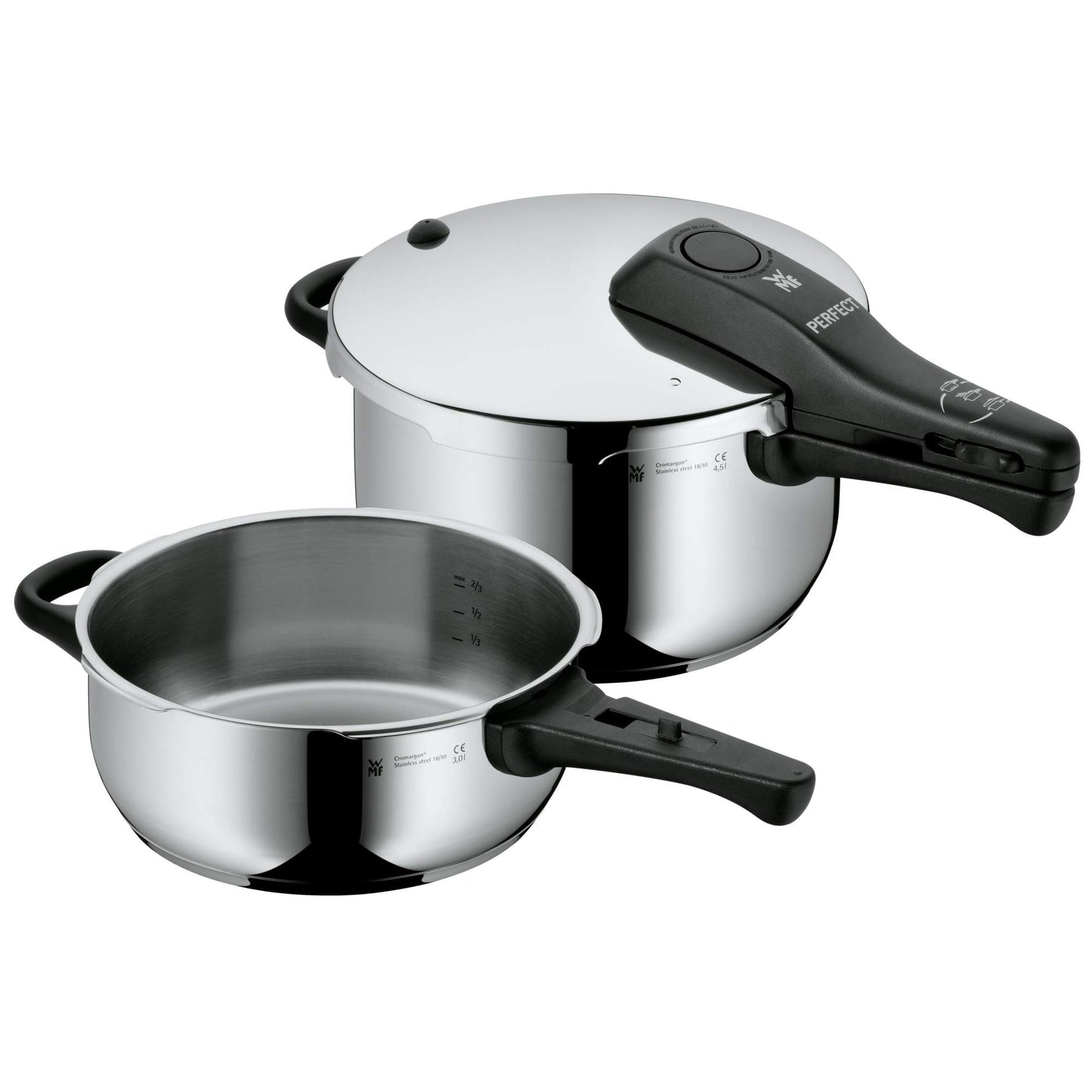 Schnellkochtopf-Set, Set 2-teilig, Schnellkochtopf 4,5l und 3l